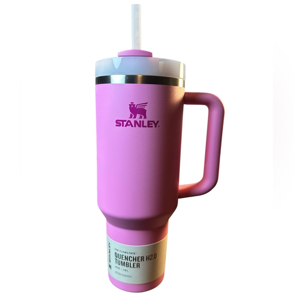 Stanley FlowState Quencher H2.O Tumbler ~ Peony ~40oz Tumbler With Lid&Straw NIB